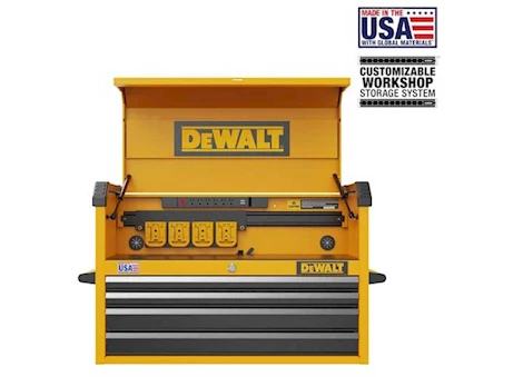 DeWalt Tools 37IN 4-DRAWER TOOL CHEST-BLACK/YELLOW