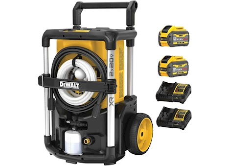 DeWalt Tools BRUSHLESS PRESSURE WASHER KIT W/ FLEXVOLT, 2X20V MAX, 1600 MAX PSI