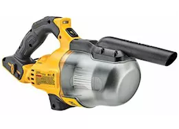 DeWalt Tools 20v cordelss dry hand vacuum (tool only), 46cfm, 5ah lithium battery, black/yellow