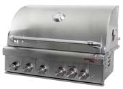 Dragon Fire 40" Stainless Steel Grill Head - Natural Gas