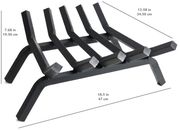 Pleasant Hearth 18-inch Lifetime Steel Fireplace Grate