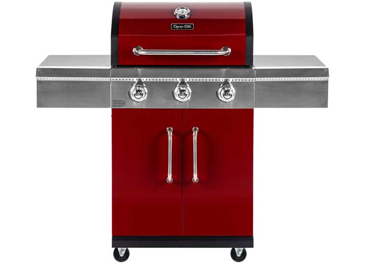 Dyna-Glo 3-Burner Propane Gas Grill - Red Main Image