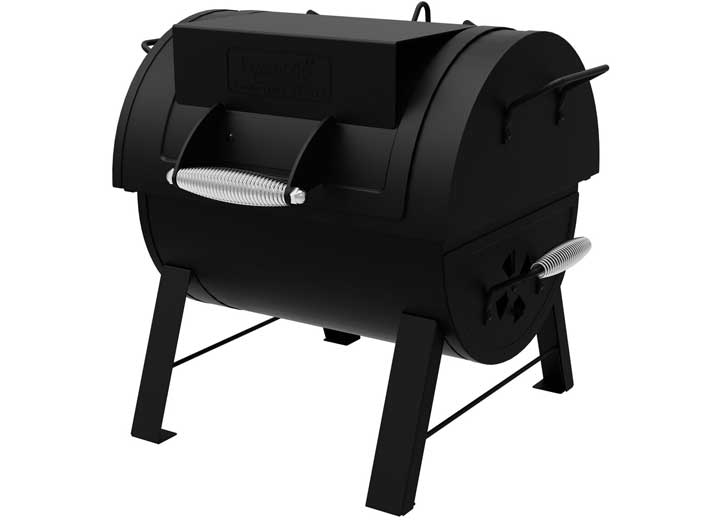 DYNA-GLO PORTABLE TABLETOP CHARCOAL GRILL WITH SIDE FIREBOX