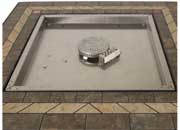 Pleasant Hearth 28" Atlantis Propane Fire Pit Table - Black with Tile Top