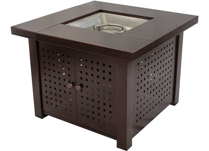 Pleasant Hearth 38" Eden Perforated Bronze Propane Fire Pit Table Main Image