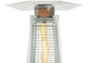 Dyna-Glo 90"H Pyramid Flame Stainless Steel Finish Outdoor Propane Patio Heater - 42,000 BTU