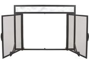 Pleasant Hearth Manchester 1-Panel Fireplace Screen - 44"L x 12.4"W x 33.03"H