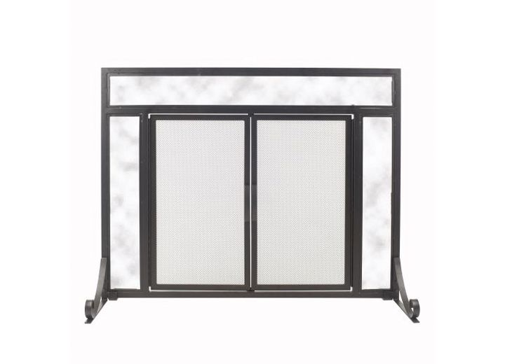PLEASANT HEARTH MANCHESTER 1-PANEL FIREPLACE SCREEN - 39"L X 12.4"W X 31.26"H
