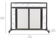 Pleasant Hearth Manchester 1-Panel Fireplace Screen - 39"L x 12.4"W x 31.26"H