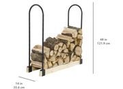 Pleasant Hearth Adjustable Firewood Rack