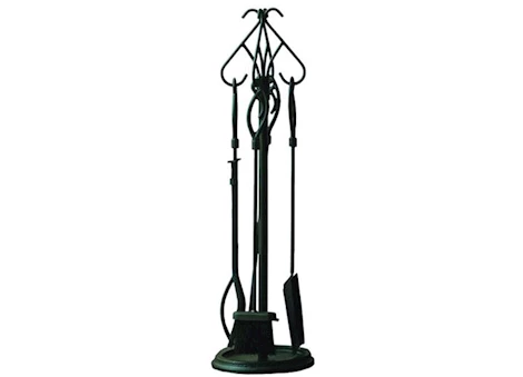 PLEASANT HEARTH GOTHIC 5-PIECE FIREPLACE TOOL SET
