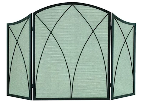 Pleasant Hearth Arched 3-Panel Fireplace Screen - 48"W x 30"H
