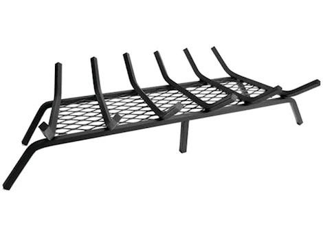 PLEASANT HEARTH 30-INCH STEEL FIREPLACE GRATE WITH EMBER RETAINER
