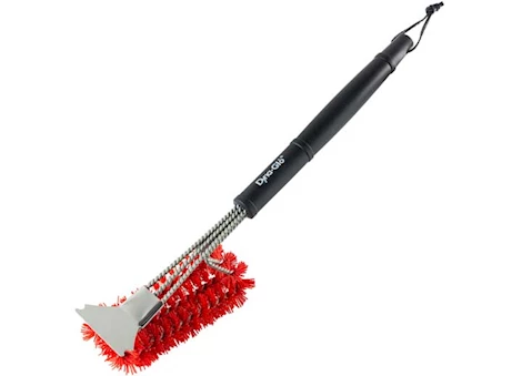 Dyna-Glo 18” Grill Brush with Nylon Bristles & Stainless Steel Scraper