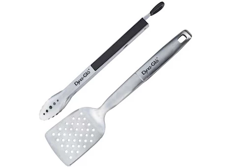 Dyna-Glo 2-Piece Stainless Steel Grill Set – Tongs & Spatula Main Image