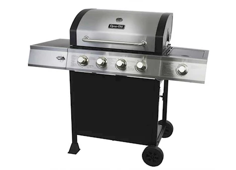 Dyna-Glo 4-Burner Open Cart Propane Gas Grill with Side Burner Main Image