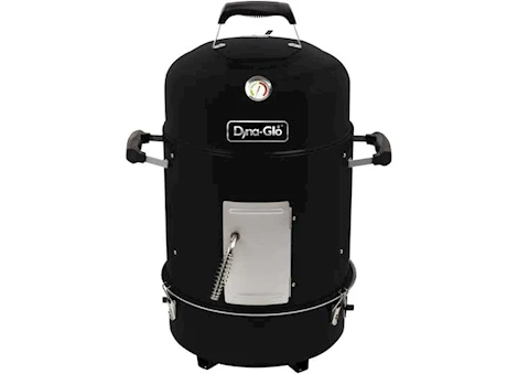 Dyna-Glo Compact Charcoal Bullet Smoker - High-Gloss Black