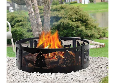 Pleasant Hearth 36" Wilderness Steel Fire Ring