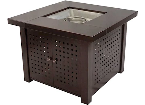 Pleasant Hearth 38" Eden Perforated Bronze Propane Fire Pit Table