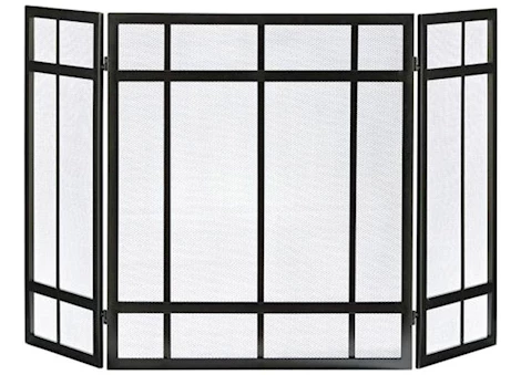 Pleasant Hearth Mission Style 3-Panel Fireplace Screen - 54"W x 31.5"H Main Image