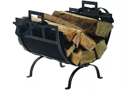 Pleasant Hearth Log Holder with Canvas Tote