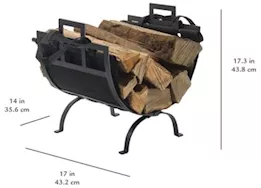 Pleasant Hearth Log Holder with Canvas Tote