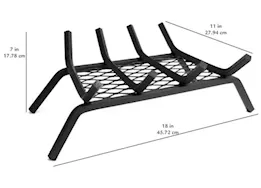 Pleasant Hearth 18-inch Steel Fireplace Grate with Ember Retainer