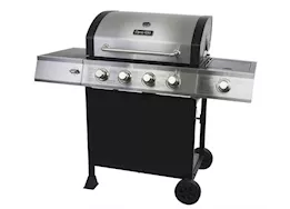Dyna-Glo 4-Burner Open Cart Propane Gas Grill with Side Burner