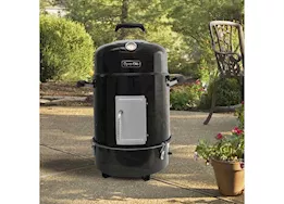 Dyna-Glo Compact Charcoal Bullet Smoker - High-Gloss Black