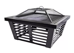 Pleasant Hearth 34" Square Hudson Steel Wood Fire Pit
