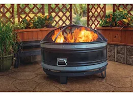 Pleasant Hearth 36" Round Colossal Steel Wood Fire Pit