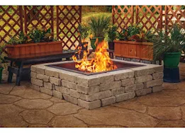 Pleasant Hearth 36" Square Solid Steel Fire Ring