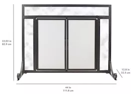 Pleasant Hearth Manchester 1-Panel Fireplace Screen - 44"L x 12.4"W x 33.03"H