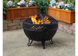 Pleasant Hearth 28" Round Gable Wood Fire Pit