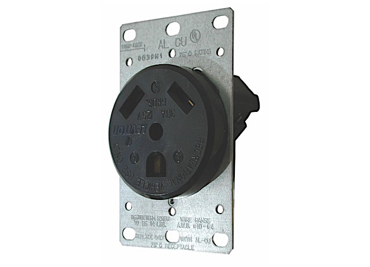Valterra Products LLC 30A RECEPTACLE WITH PLATE