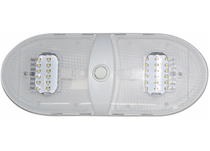 Valterra Products LLC SLIM LINE DOUBLE LED DOME LIGHT - WARM WHITE
