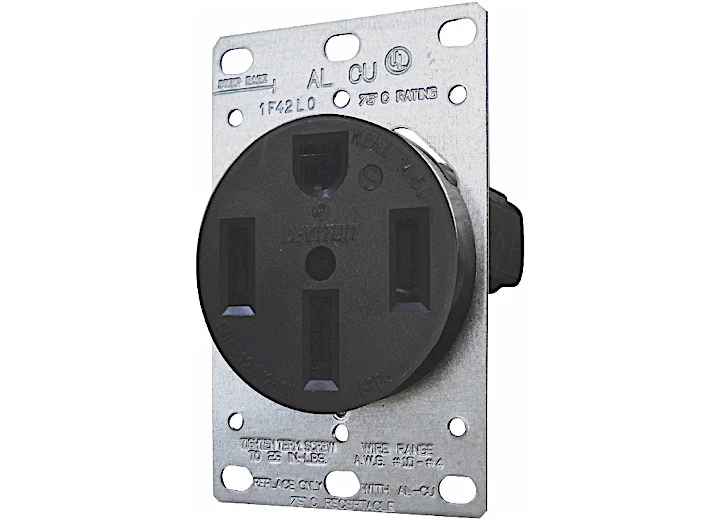 Valterra Products LLC 50A RECEPTACLE WITH PLATE