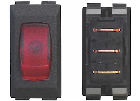 Valterra Products LLC ILLUMINATED ON/OFF 110V SWITCH - RED/BLACK 1/CARD