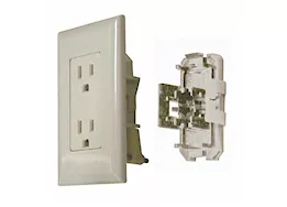 Valterra Products LLC 15 amp decor receptacle with cover - ivory