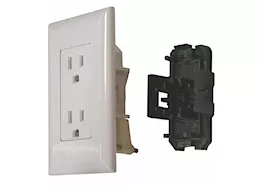 Valterra Products LLC 15 amp decor receptacle with cover - white