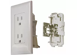 Valterra Products LLC 20 amp decor receptacle with cover - white