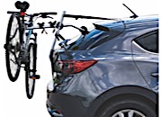 DK2 Trunk mounted aluminum bike carrier for up to 3 bikes