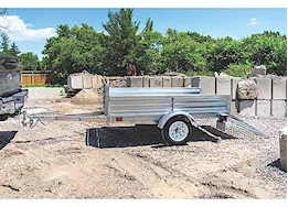 DK2 5ftx7ft multi purpose utility trailer  kit w/drive up gate-galv-load cap 1,639 (box 1 of 2)
