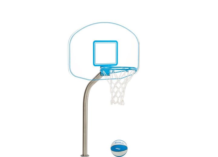 CLEAR HOOP JR. IN-GROUND BASKETBALL UNIT (2.375IN POST)