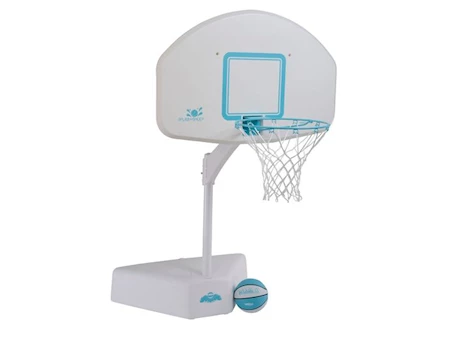 Dunn-Rite Products Inc Splash & shoot adjustable height swimming pool basketball hoop, white Main Image