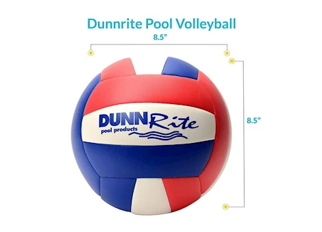 Dunn-Rite Products Inc 8.5in dia red/white/blue volleyball Main Image