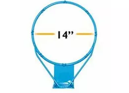 Dunn-Rite Products Inc Junior hoop poolside fillable base basketball hoop, white