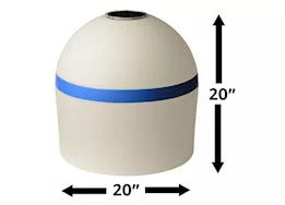 Dunn-Rite Products Inc Illuminating solar buoy, mooring (white & blue)