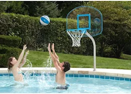Dunn-Rite Products Inc Regulation clear hoop in-ground basketball unit