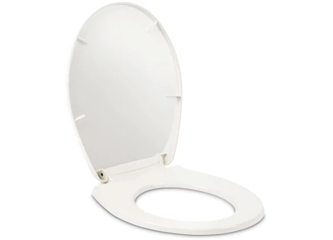 Dometic USA Toilet Slow Close Round Plastic Seat Cover/ Lid/ Mounting Hardware (400/401/410/411 Series) - White